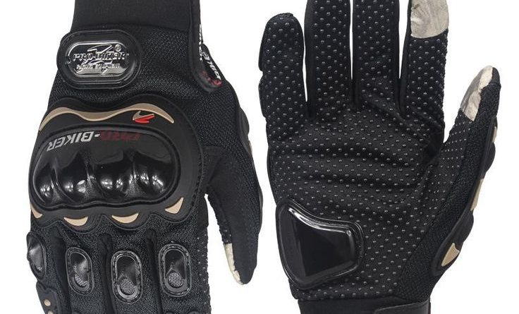 Safety and grip: Motorcycle gloves.