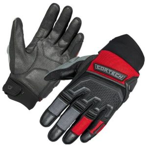 Wear gloves for motorcycle safety.