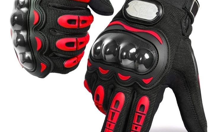 Clean Leather Motorcycle Gloves
