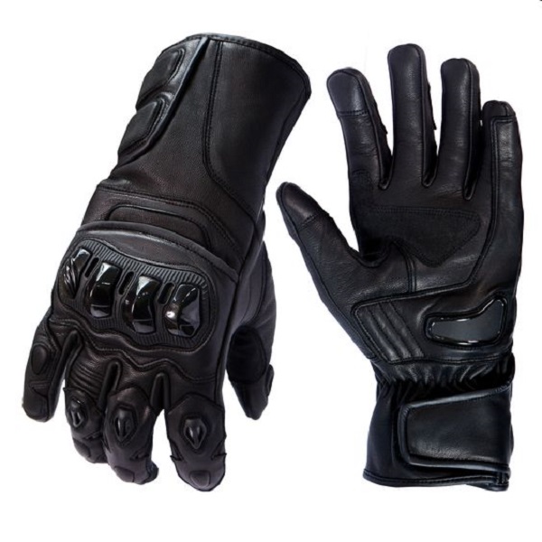 Clean Leather Motorcycle Gloves