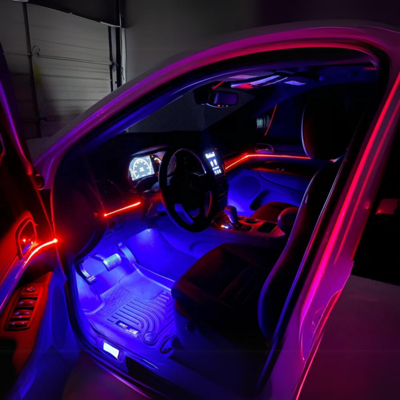 Car interior lighting kits that transform night driving