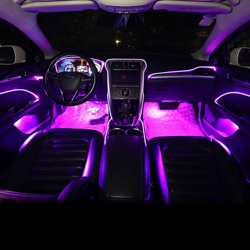 Car interior lighting kits that transform night driving